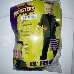 Lil Frankenstein Universal Studio Monster Toddler Size 2-4 Halloween Costume